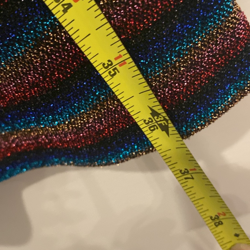 Mind Code Striped Glitter Mini Dress - image 7